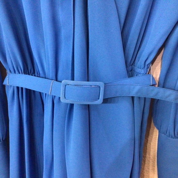 Vintage City Shirts by Melissa Lane royal blue dress. Size 10. - Picture 3 of 13